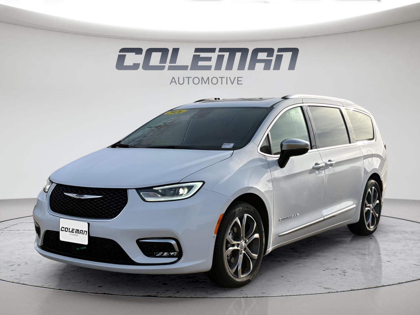 2026 Chrysler Pacifica PACIFICA PINNACLE in Bright White Clear-Coat Exterior Paint — front three-quarter view