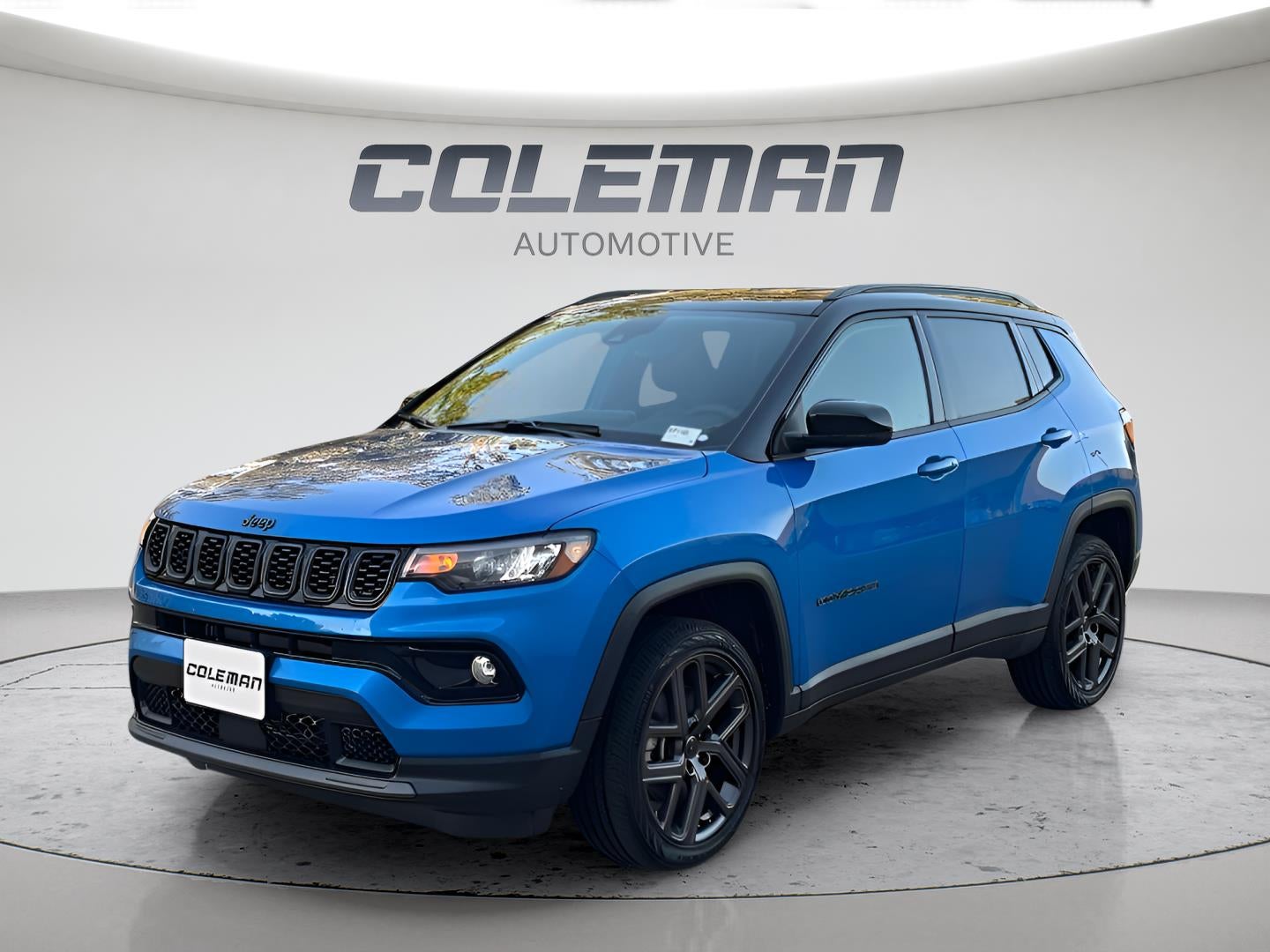 2026 Jeep Compass COMPASS LIMITED ALTITUDE 4X4 in Hydro Blue Pearl-Coat Exterior Paint — front three-quarter view