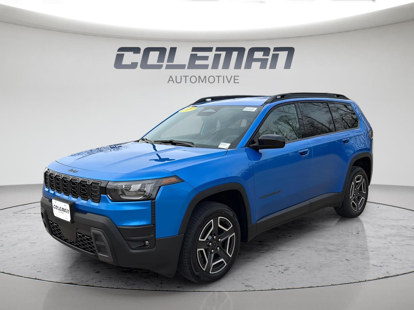 2026 Jeep Cherokee CHEROKEE LAREDO 4X4 in Hydro Blue Pearl-Coat Exterior Paint — front three-quarter view