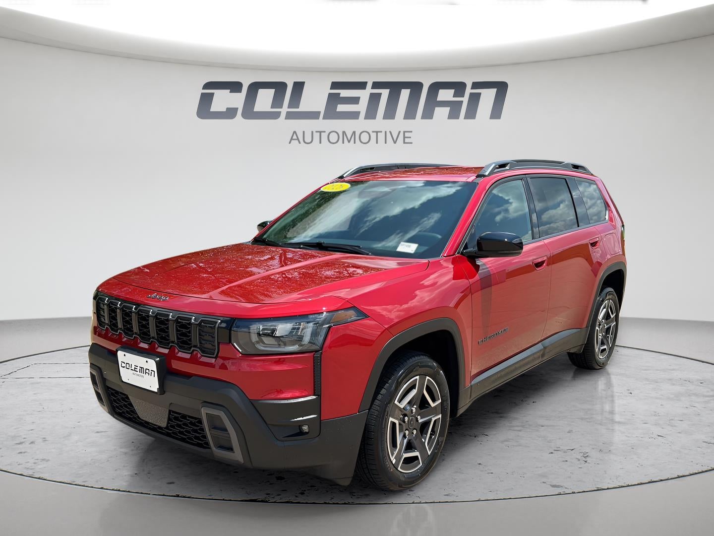 2026 Jeep Cherokee CHEROKEE LIMITED 4X4 in Red Hot Pearl-Coat Exterior Paint — front three-quarter view