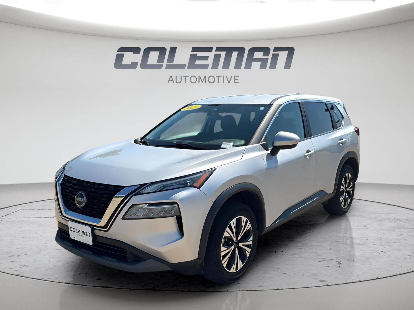 2023 Nissan Rogue SV in Brilliant Silver Metallic — front three-quarter view